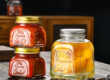 Multi-purpose wide-mouth glass jam jars for storage