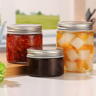 Transparent round wide-mouth pickle jars airtight storage