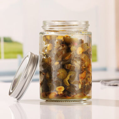 Transparent round wide-mouth pickle jars airtight storage