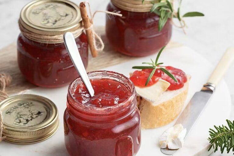 Durable jam jars with airtight metal lids (4) Heat-resistant wide mouth jam jars with metal lid