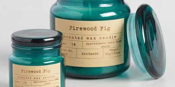 Luxury clear glass candle jars with lid