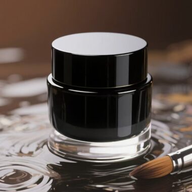 Custom logo luxury glass cosmetic jars for cream