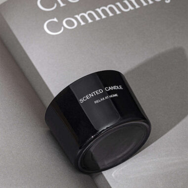 Luxury wide mouth glass candle jars