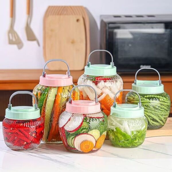 Food-grade thickened sealed pickle jars for home kitchen storage