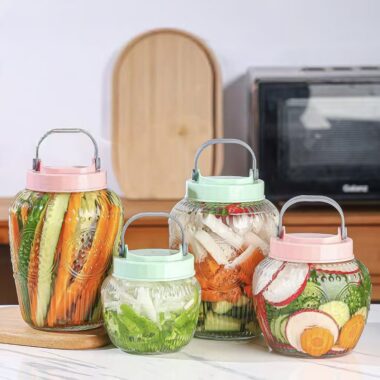 Food-grade thickened sealed pickle jars for home kitchen storage