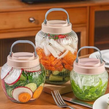Food-grade thickened sealed pickle jars for home kitchen storage