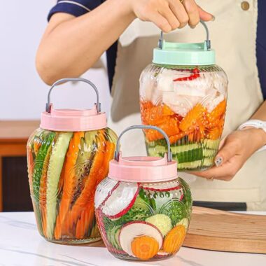 Food-grade thickened sealed pickle jars for home kitchen storage