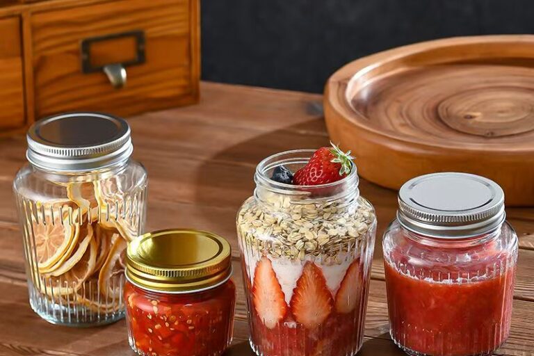 Heat-Resistant Food-Grade Jam Jars with Airtight Lid (5) Heat-resistant food-grade glass jam jars for hot filling