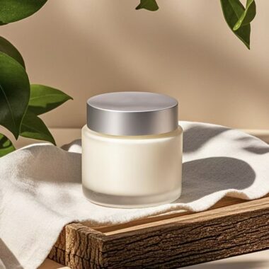 Portable glass cosmetic jars with lid for skincare