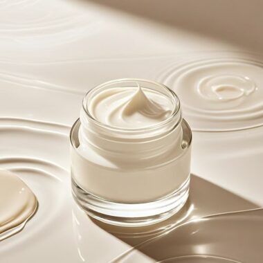 Portable glass cosmetic jars with lid for skincare