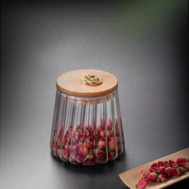 Custom clear food grade kitchen storage jars