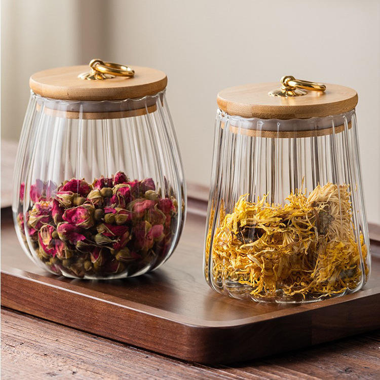 Custom clear food grade kitchen storage jars
